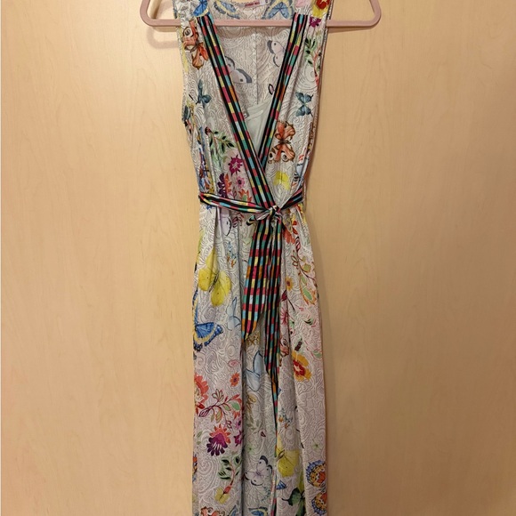 Johnny Was 100% Silk Floral Edith Sleeveless Dress - Picture 5 of 11